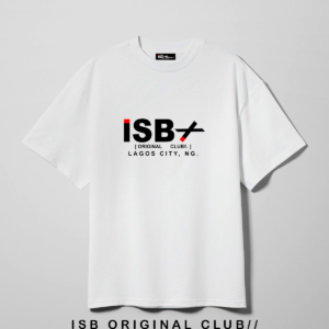 ISB ORIGINAL CLUB// Embroidery Patch T-shirt – White