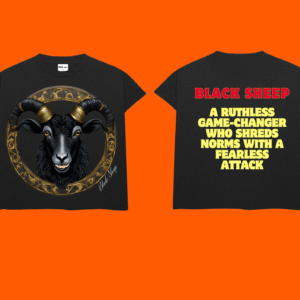 ISB X Savage Couture – Black Sheep Armless Collab – Charcoal Black