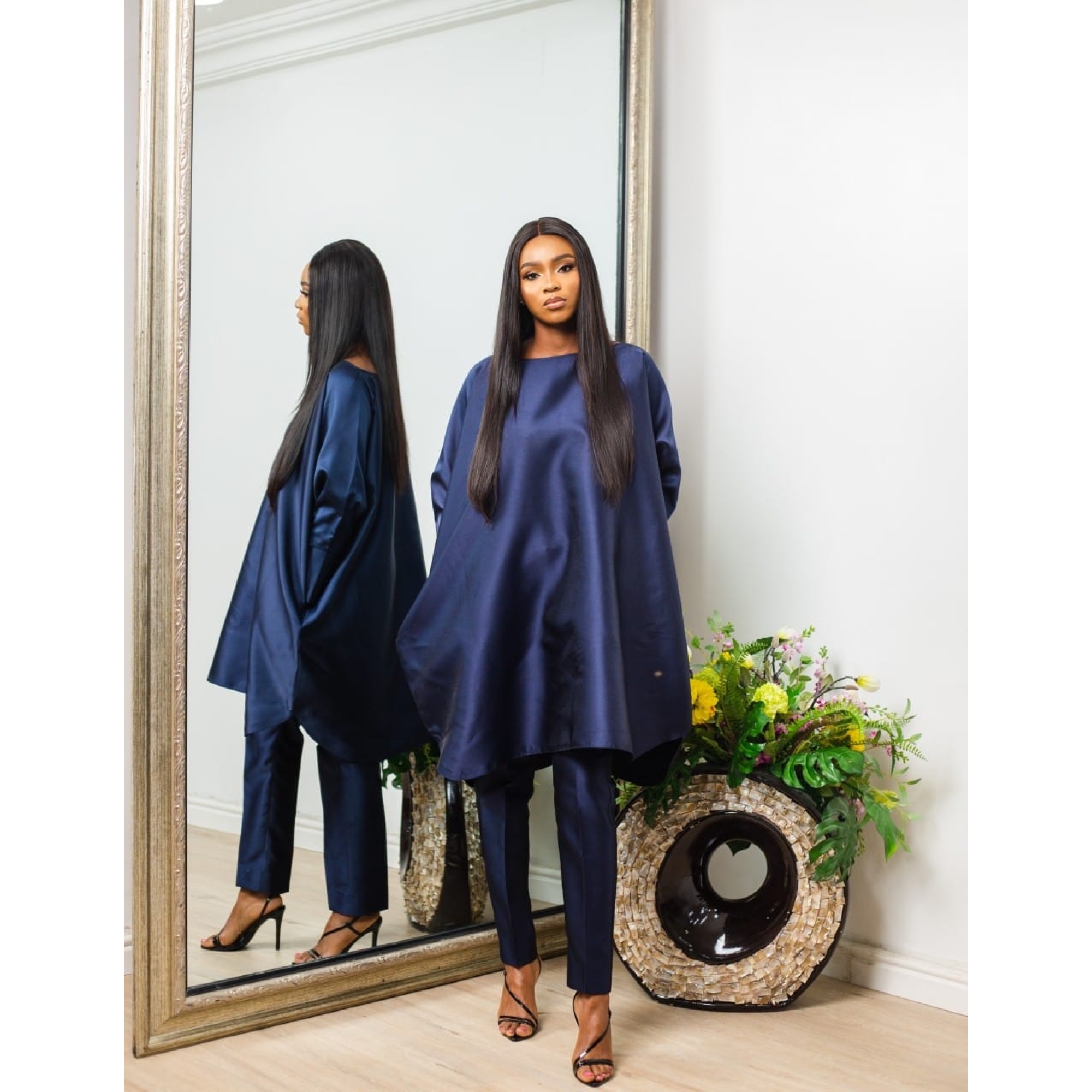 Oma Blue Kaftan Set
