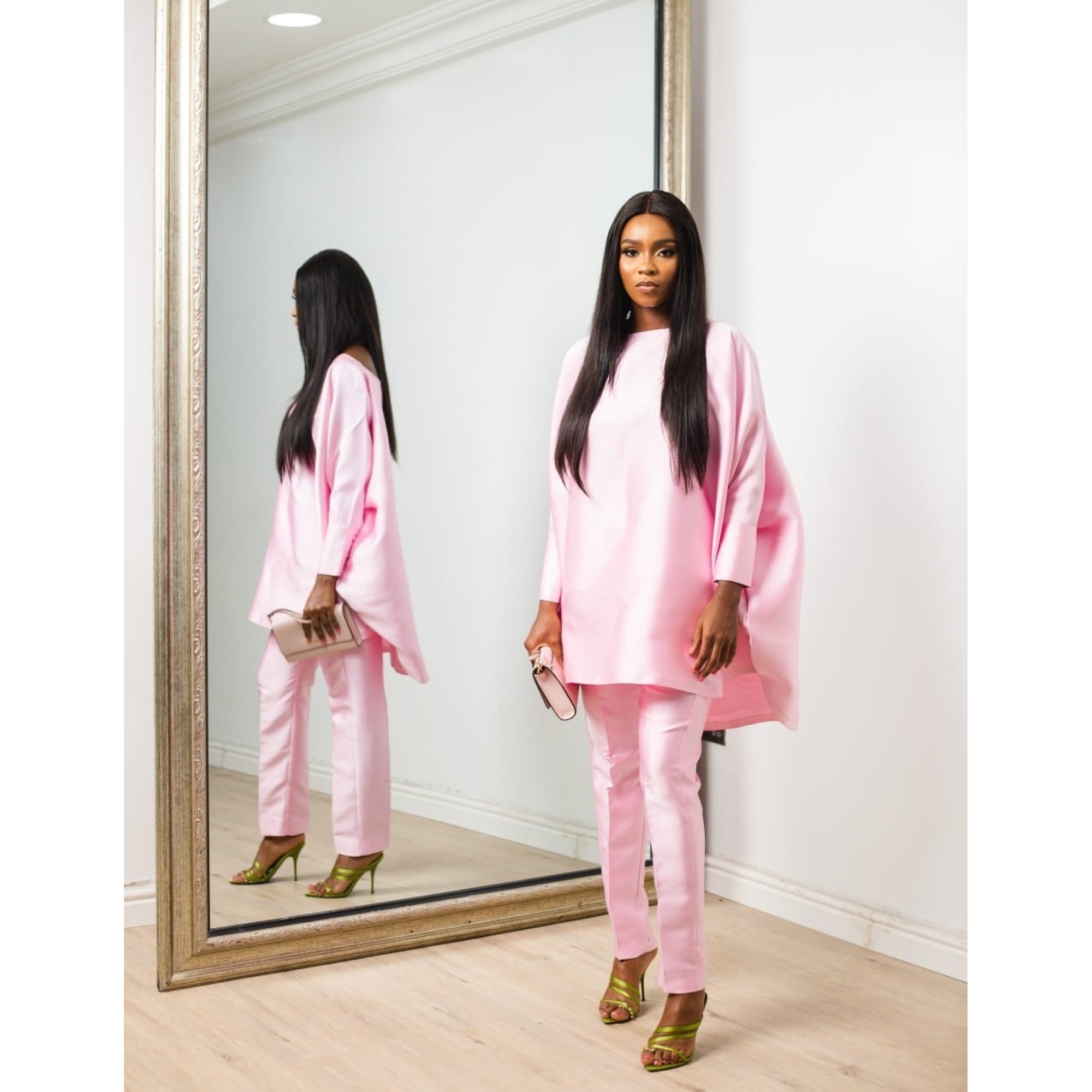 Oma Pink Kaftan Set