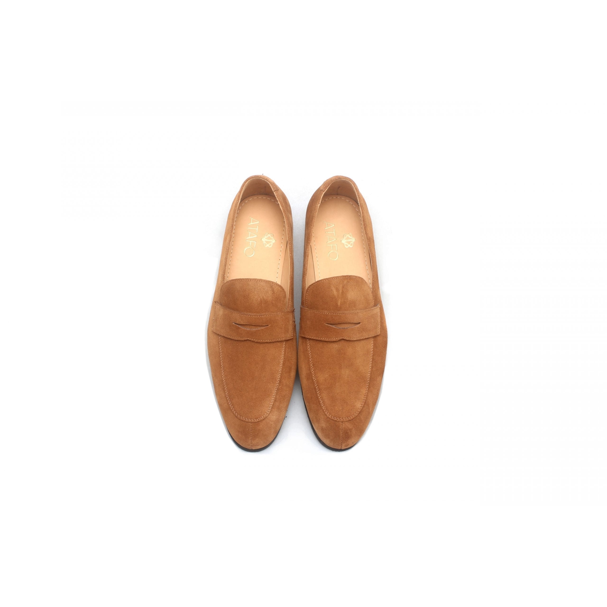 Tan Penny Loafer Calf Suede