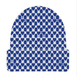 ISB Original Jacquard Monogram Beanie – Blue