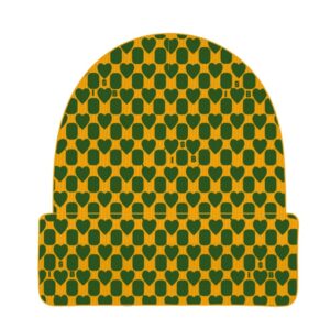 ISB Original Jacquard Monogram Beanie – Yellow