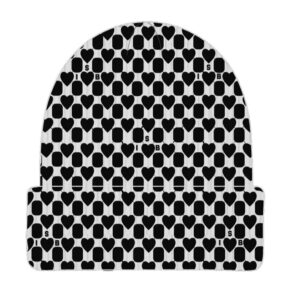 ISB Original Jacquard Monogram Beanie – Black