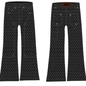 ISB Monogram Jacquard Denim Carpenter Pants