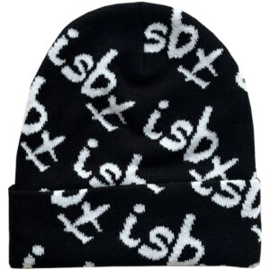 ISBx All Over Beanie Black