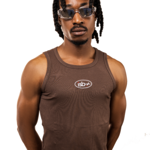 ISBx Center Logo Tank Top – Brown
